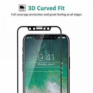 For iPhone X 10 3D 9H Full Coverage Curved fit Tempered Glass Screen Protector
