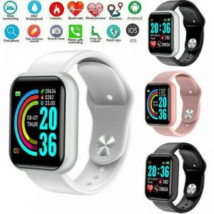 Smart Watch Y68 Waterproof Blood Pressure Heart Rate Alarm Fitness Wristband