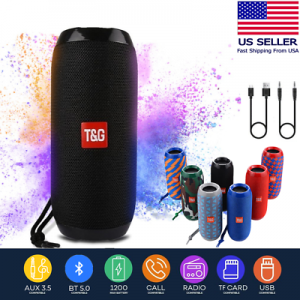 Bluetooth Speaker Wireless Waterproof Outdoor Stereo Bass USB/TF/FM Radio LOUD