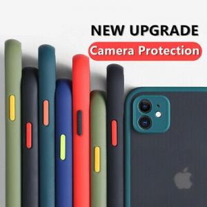 Case For iPhone 13 12 11 Pro Max X XR 8 7 Plus Hard Matte Clear Shockproof Cover