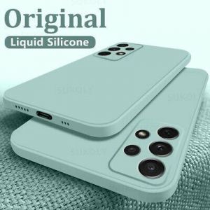 Electronics For samsung Liquid Silicone Case For Samsung Galaxy S21 Ultra S20 Plus A72 A52 A32 A51 Cover