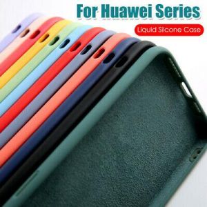 For Huawei P30 Lite P20 P40 Pro Mate 30 20 P10/8 Liquid Silicone Soft Case Cover