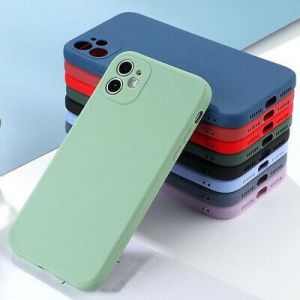 Phone Case For iPhone 13 12 11 Pro Max XR XS X 8 7 Plus SE Liquid Silicone Cover