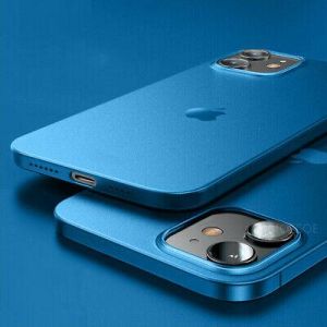 For iPhone 13 12 Pro Max 11 XS 8 0.2mm Ultra-thin Matte Hard Slim PP Case Cover