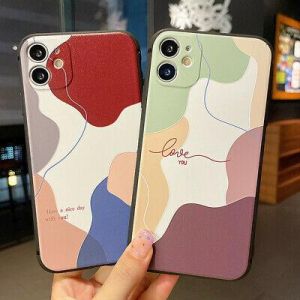 For iPhone 12 Pro Max 11 XS XR 8 7 Plus Shockproof Patterned Silicone Case Cover