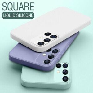Electronics For samsung For Samsung S21 S20 FE A52 A72 A71 Note 20 Ultra Cube Liquid Silicone Case Cover