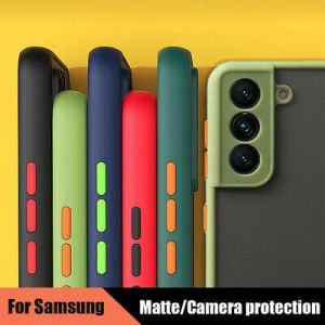 For Samsung Galaxy S21 Ultra S20 FE Note 20 A52 A72 Matte Clear Hard Case Cover